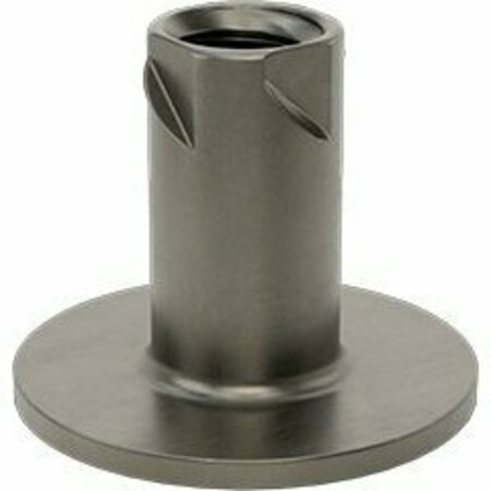 BSC PREFERRED Ultra-Split-Resistant Tee Nut Inserts for Hardwood Steel 1/4-20 Thread .610 Installed Lngth, 50PK 90598A050